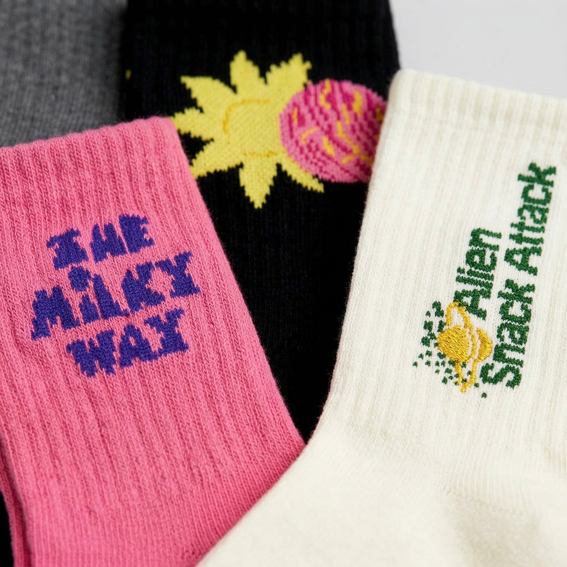 Seven-pack of socks with mixed prints