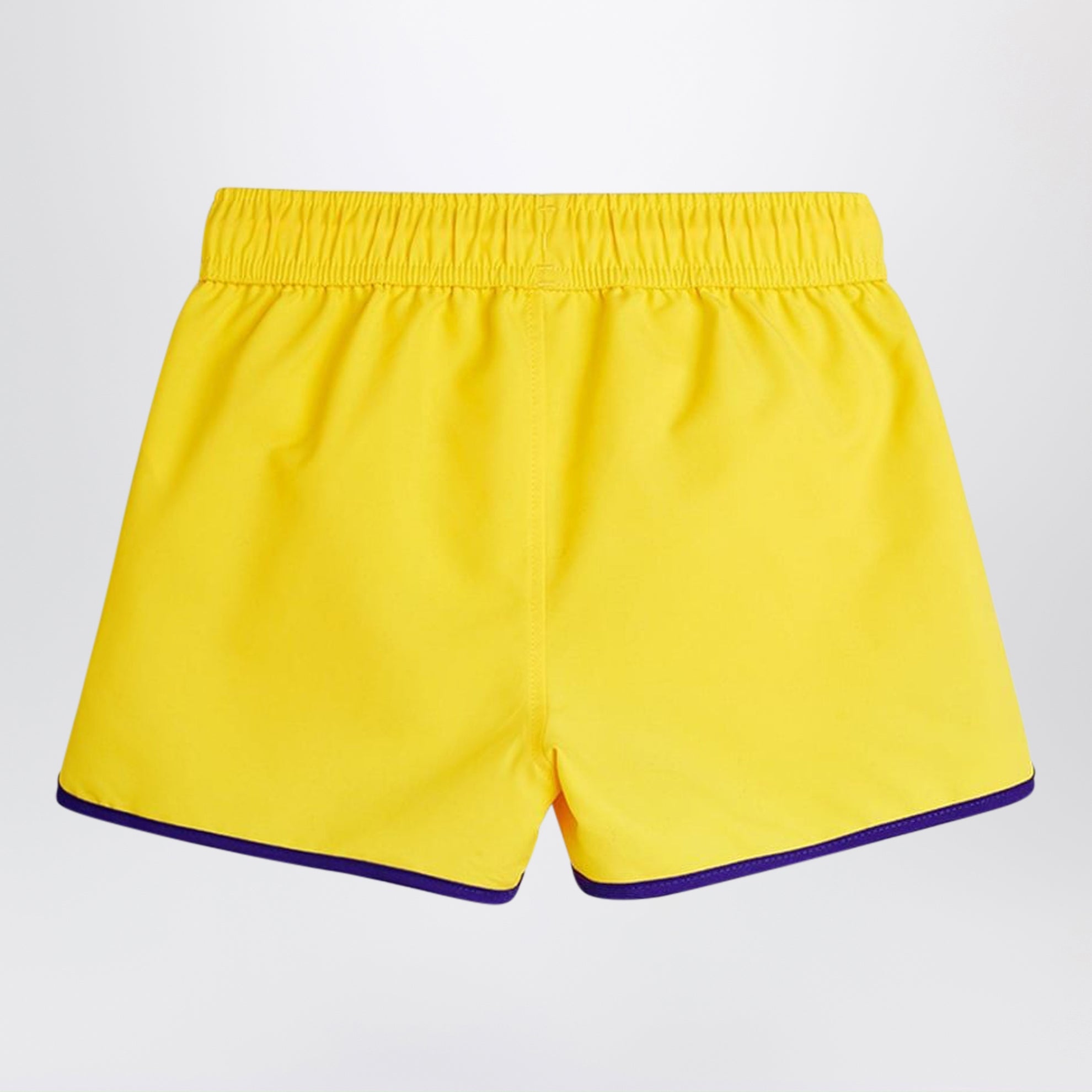 Yellow To the Moon and Back swim shorts