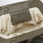 Brown Bios pouch in faux leather