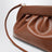 Braune Bios Pouch aus Kunstleder