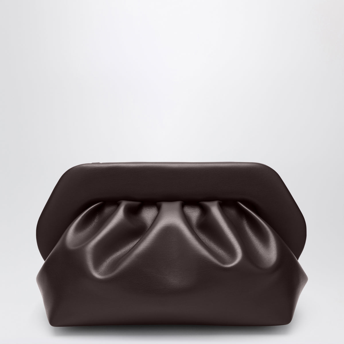 Bios Clutch-Tasche aus pflaumenfarbenem Leder