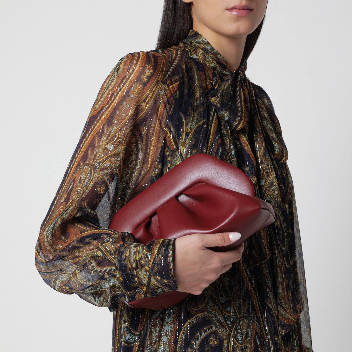 Bordeaux Bios pouch in faux leather
