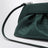 Pochette Bios verde pino in ecopelle effetto coccodrillo