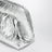 Kleine silberfarbene Bios Pouch aus Metallic-Kunstleder