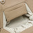 Small beige Bios pouch in faux leather