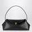 Black T-Lock Leather Shoulder Bag