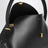 Borsa a tracolla T-Lock nera in pelle