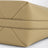 Kleine beige Belted Tote Bag aus Leder