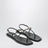 Sandali in nappa neri con cinturino a T