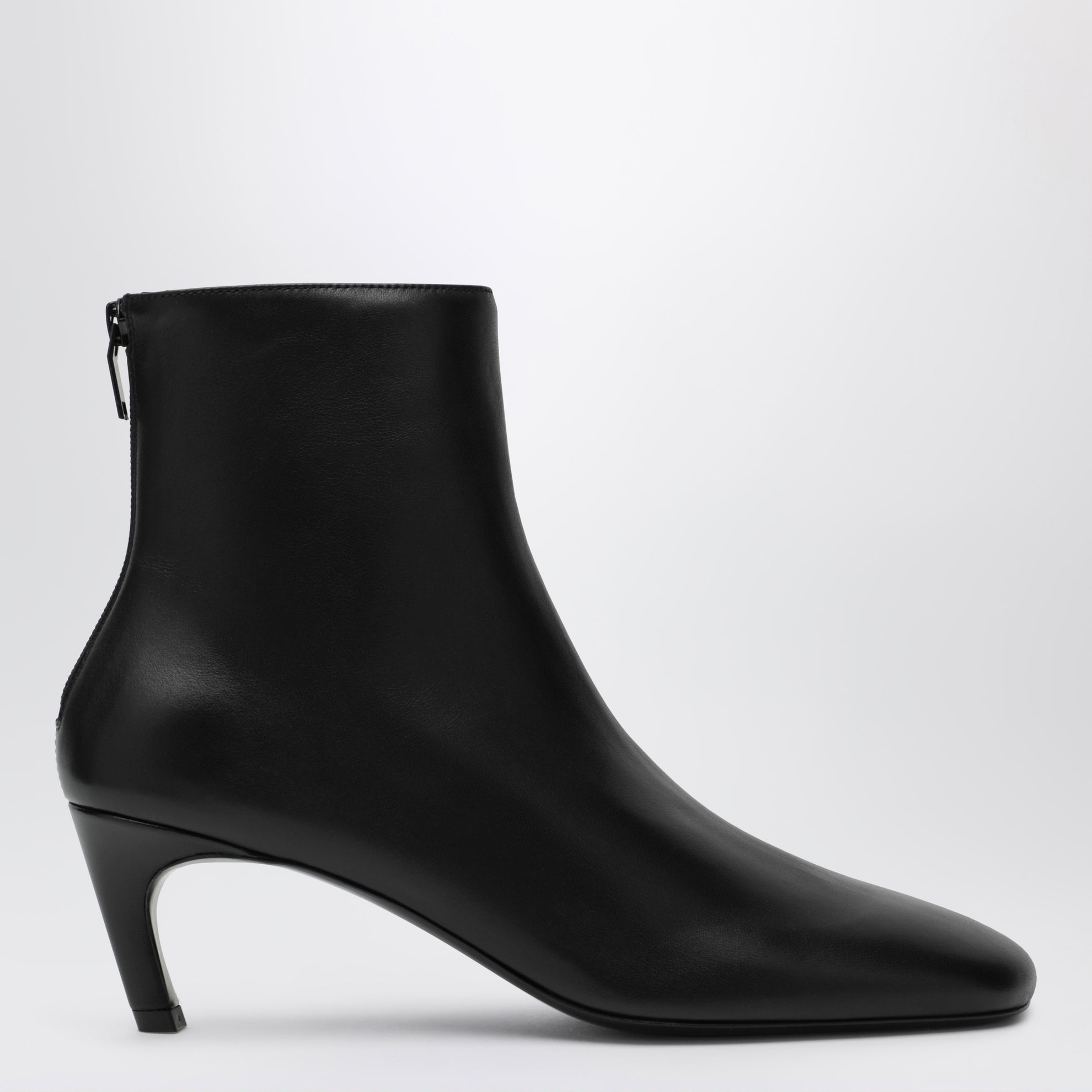 Nappa leather ankle boots in black