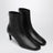 Nappa leather ankle boots in black