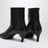 Nappa leather ankle boots in black