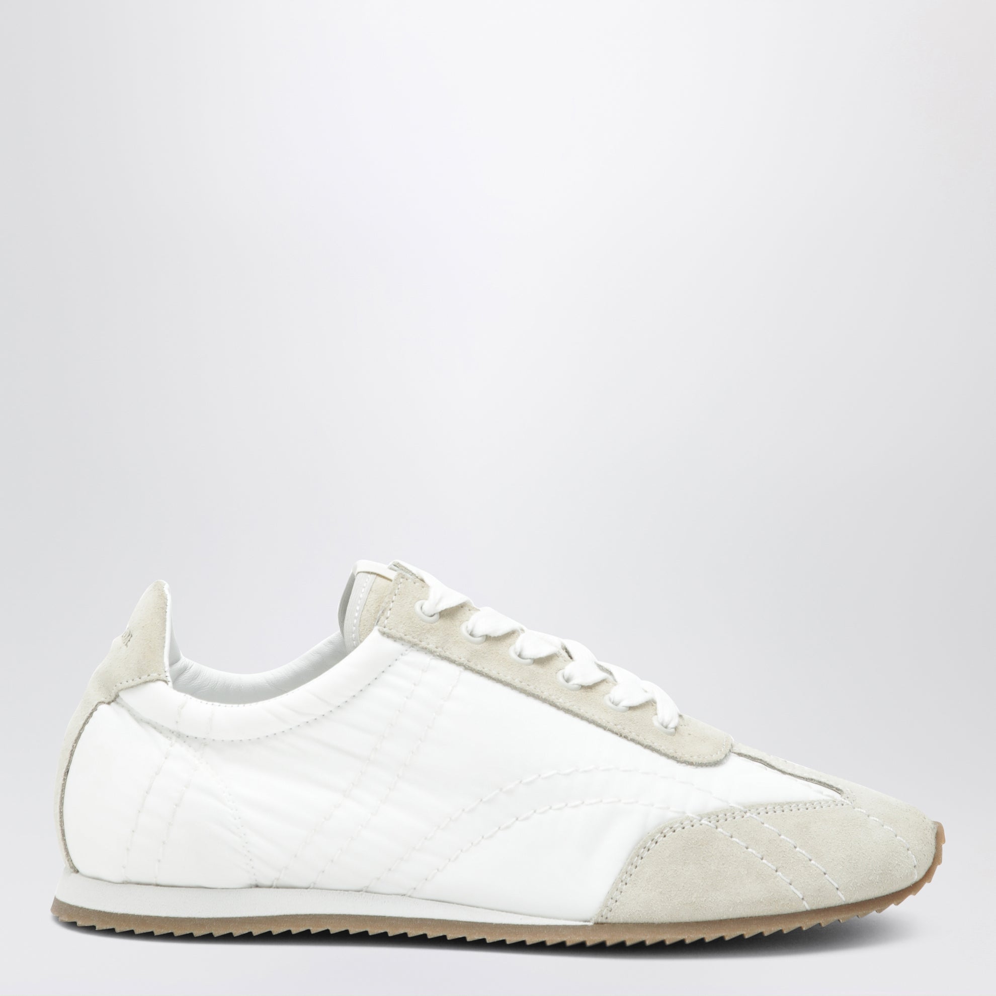 White and grey sport sneakers