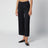 Fluid satin trousers in black viscose