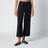 Fluid satin trousers in black viscose