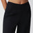 Fluid satin trousers in black viscose