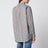 Oversized checked shirt in blue/orange organic cotton