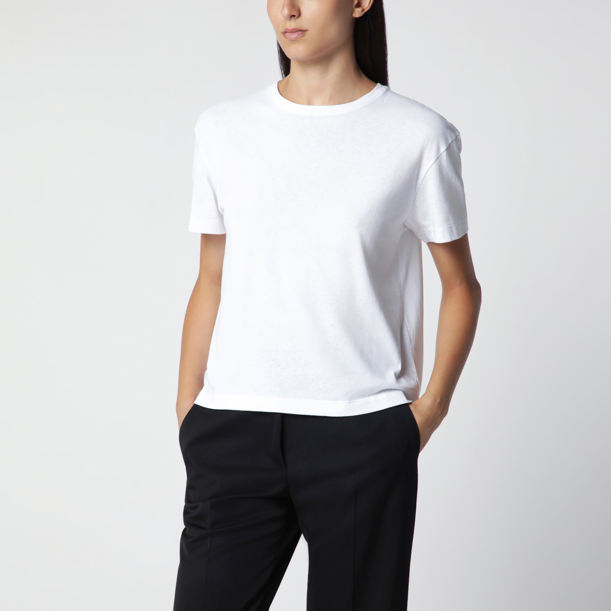 Classic T-Shirt in White Organic Cotton Jersey