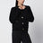 Black organic cotton cardigan