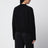 Black organic cotton cardigan