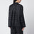 Camicia nera in seta con monogramma