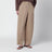 Camel curved-leg trousers