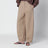 Camel curved-leg trousers