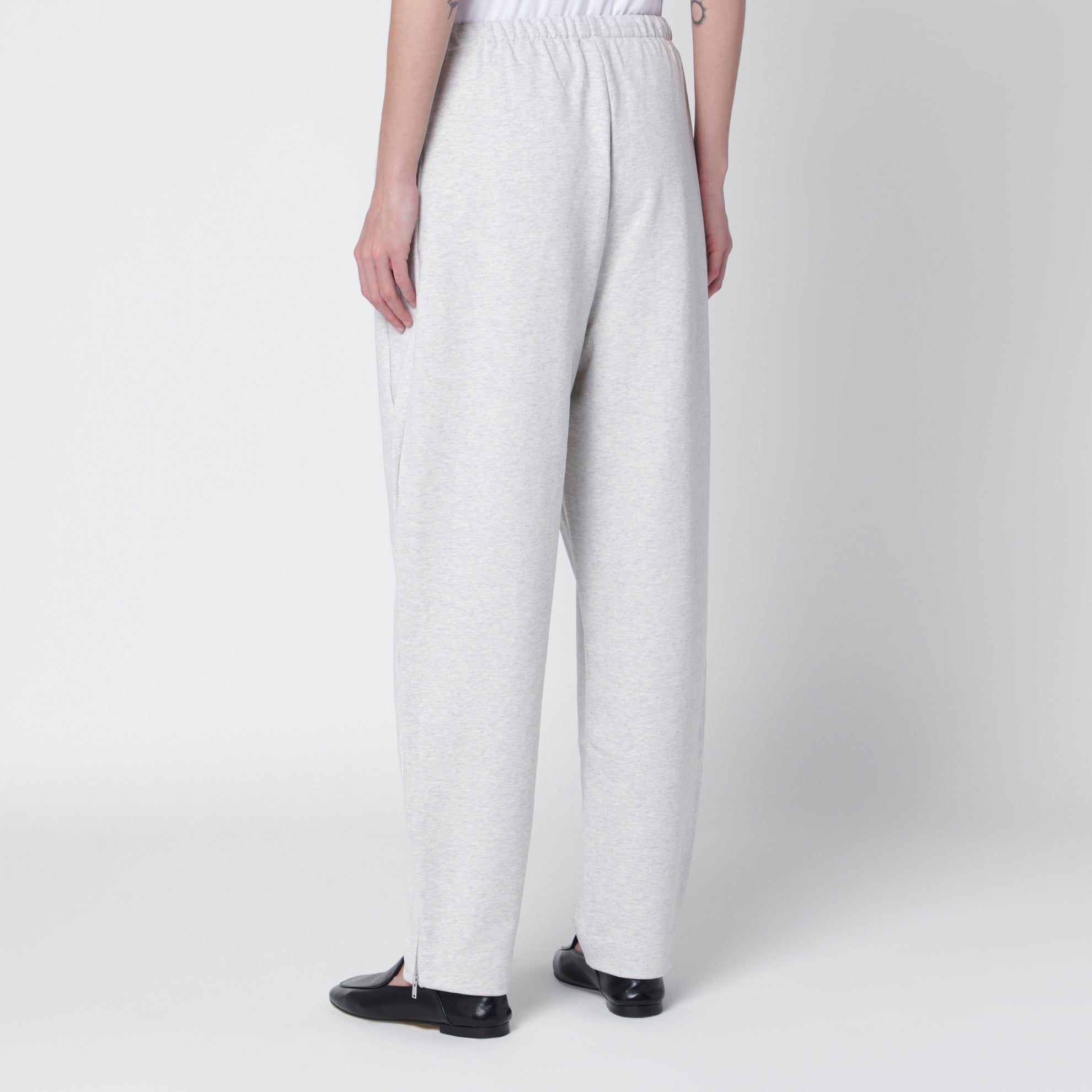 Grey cotton jogging trousers