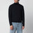 Navyblauer Rollkragenpullover aus Wolle