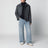 Navyblauer Rollkragenpullover aus Wolle