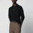 Polo nera in cashmere