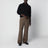 Polo nera in cashmere