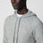 Maglia stile felpa grigia chiara in cashmere 