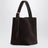 Small Espresso Suede Tote Bag