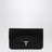 Pochette en cuir noir avec fermeture à cadenas en T