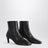 Black nappa boots with medium heel