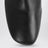 Black nappa boots with medium heel