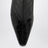 Bottines noires en cuir effet crocodile