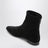 Black pointed ankle boots in suede