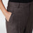 Taupe high-waisted flannel trousers