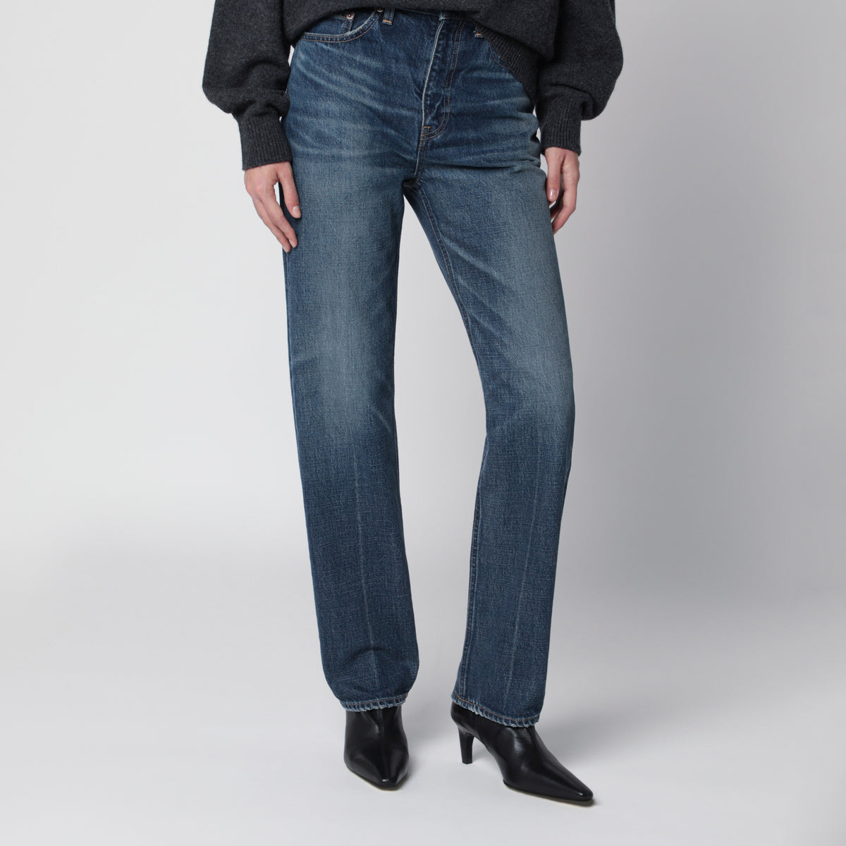 Slim blue denim jeans