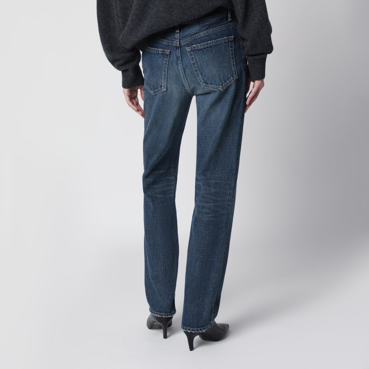 Slim blue denim jeans