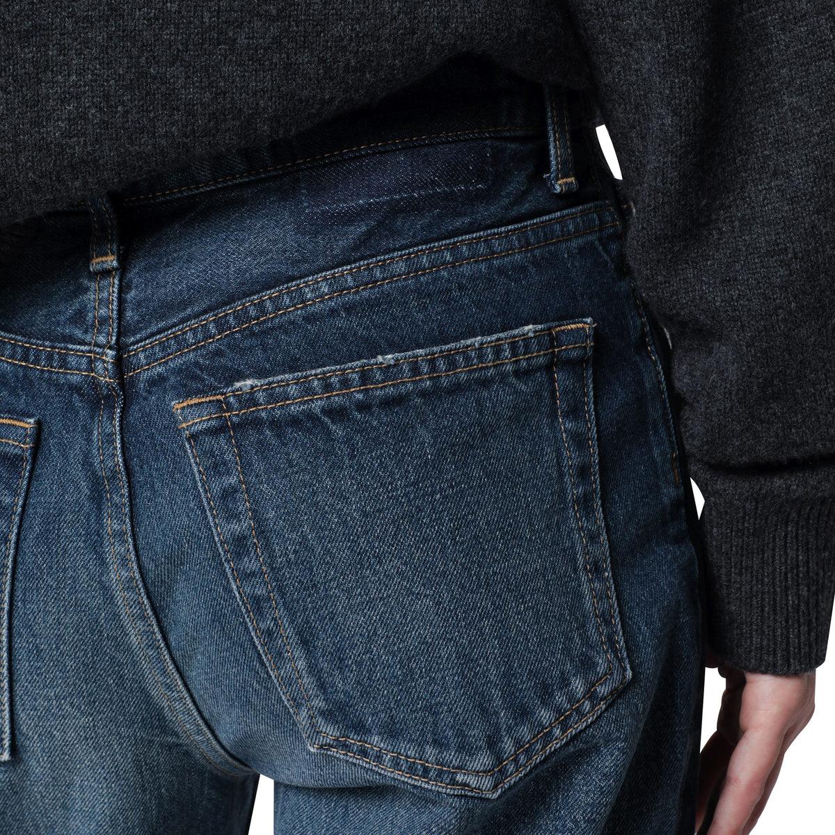 Slim blue denim jeans