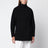 Black Cocoon Fit caban in wool blend