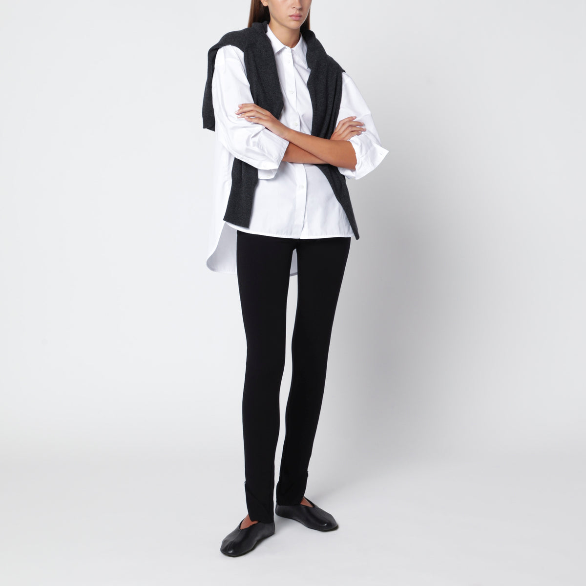 Camicia bianca in cotone organico