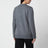 Dunkelgrauer asymmetrischer Pullover aus Wolle und Kaschmir
