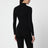 Schwarzer Rollkragenpullover aus kompaktem Jersey