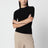 Black compact jersey top
