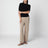 Black compact jersey top