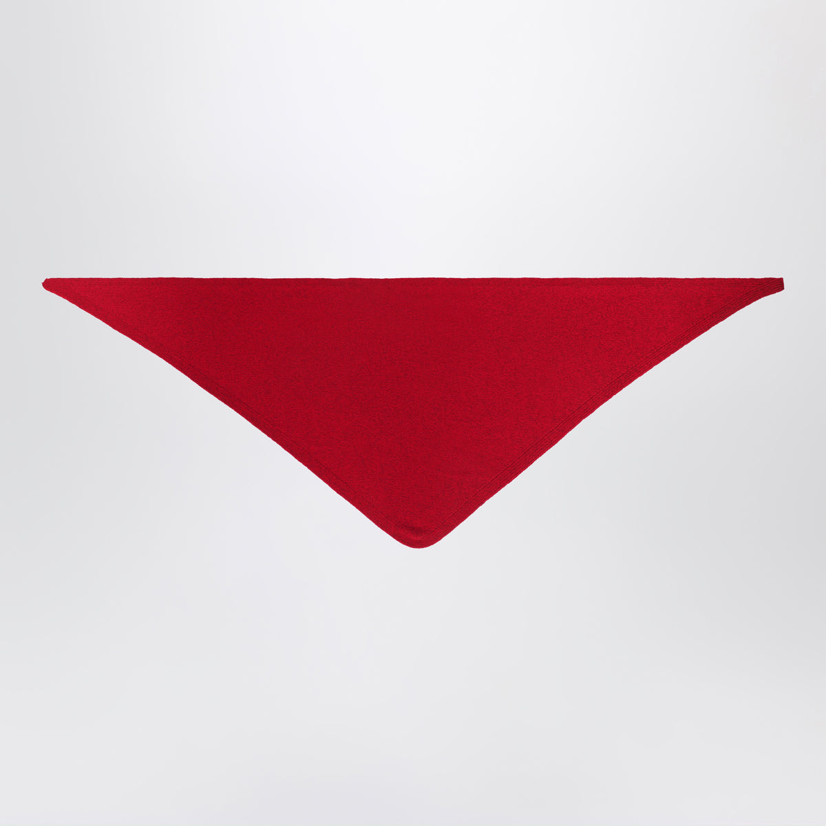 Red merino wool and cashmere maxi bandana